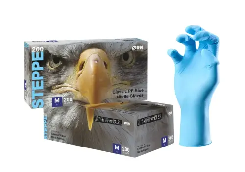 Steppe Classic Blue Nitrile Gloves Large - box of 200